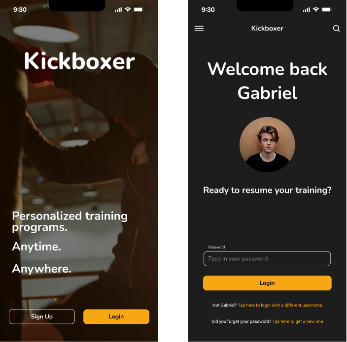 onboarding screens